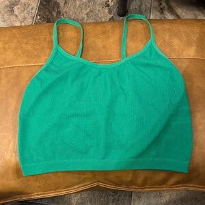 Bozzolo Teal Ribbed Bandeau